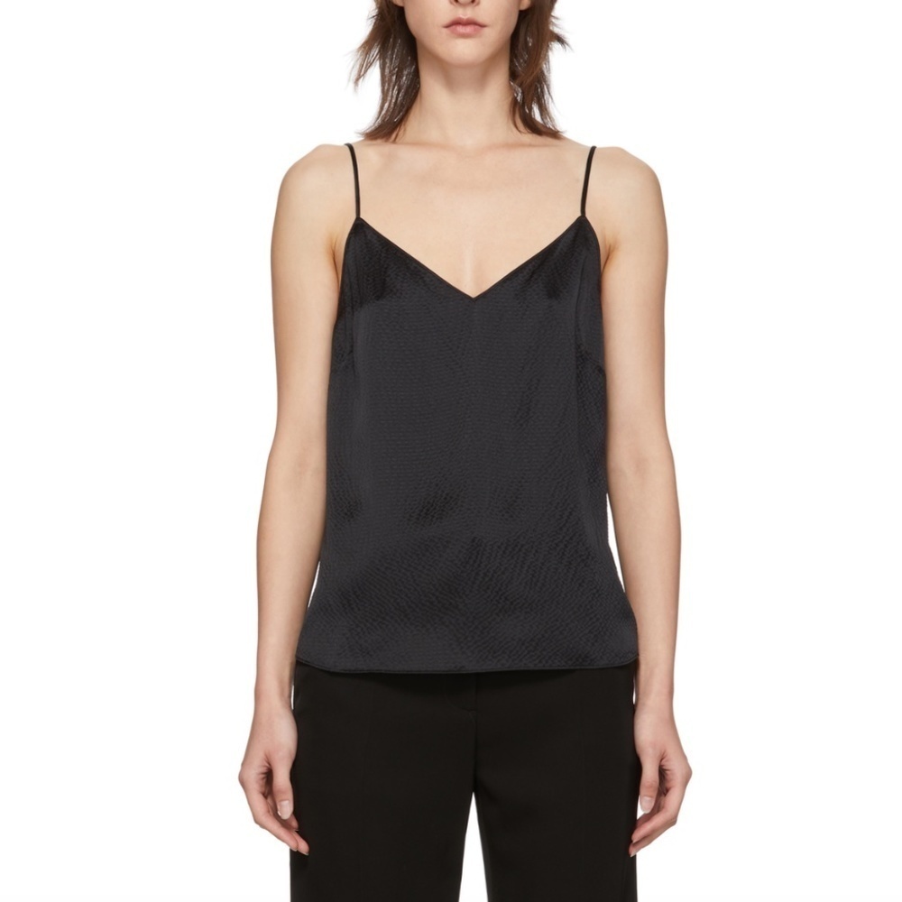 NWT RAG  & BONE Black Astrid Silk Cami Slim Fit Top - XXS